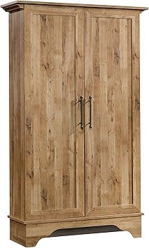 Amazon Com Sauder Viabella Storage Cabinet Antigua Chestnut