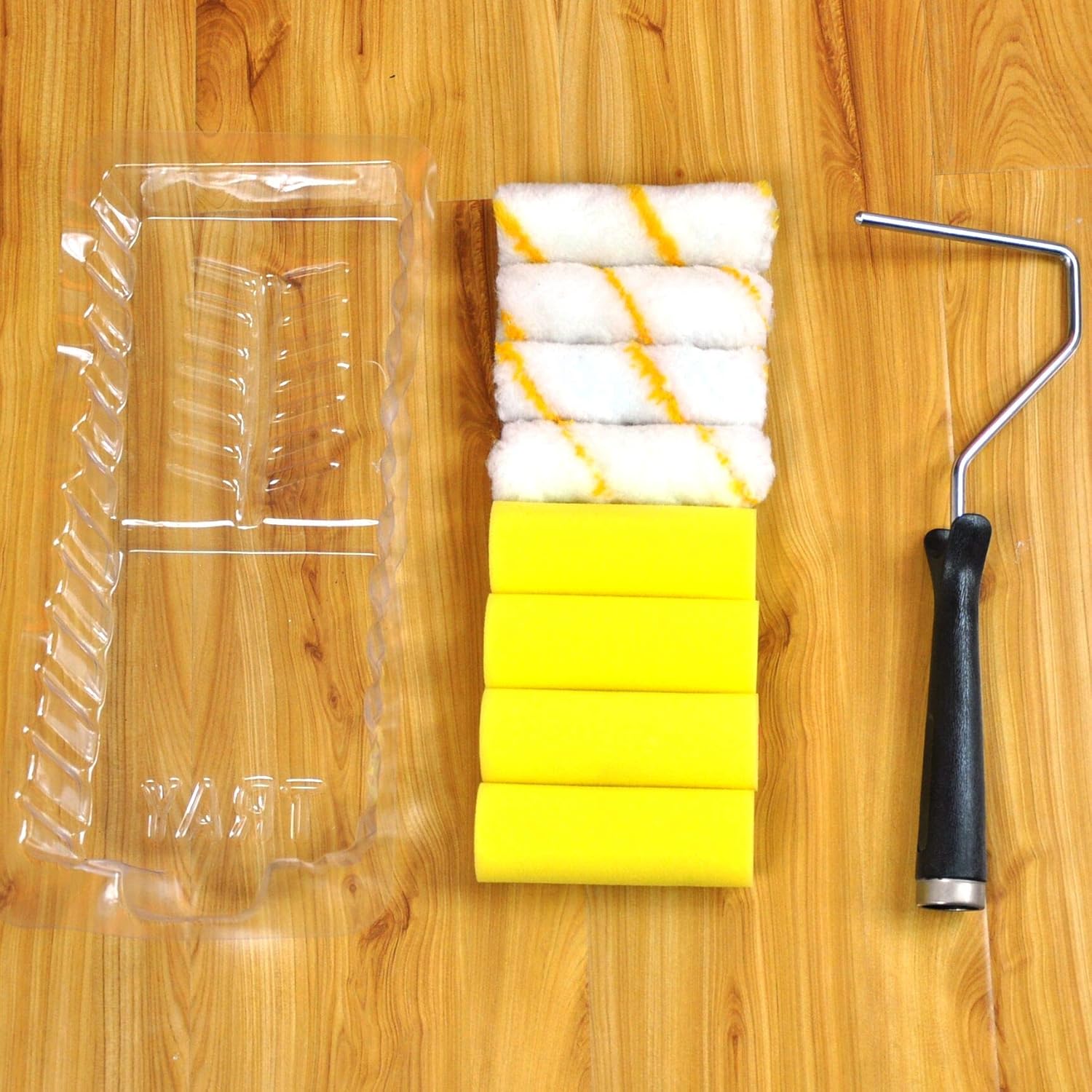 10 Piece 4 inch Small Paint Rollers Foam Paint Roller Paint Brushes