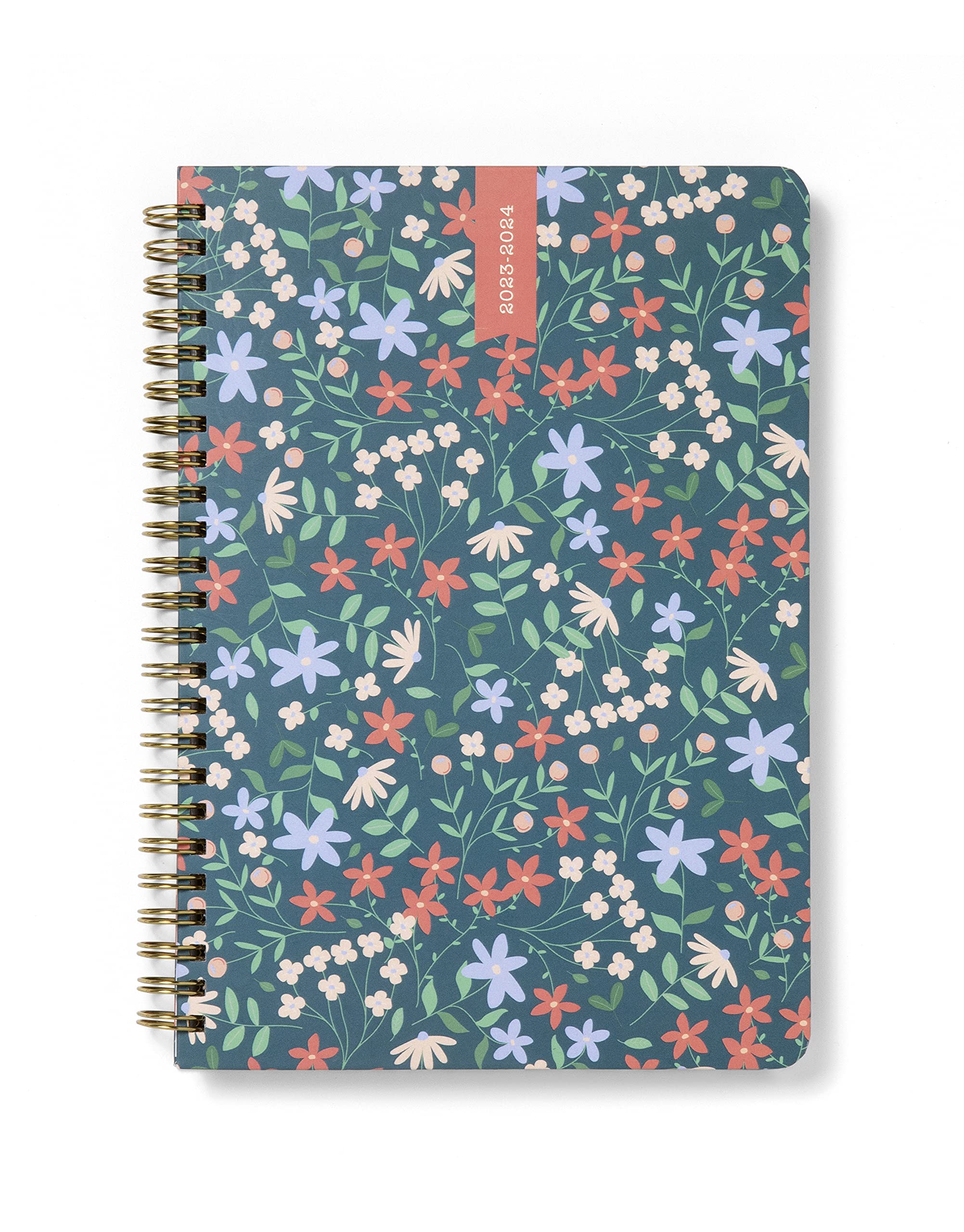 Letts Spring Valley A5 Academic 2023/2024 18-month week to view diary - green