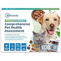 5Strands Pet Food Intolerance, Environmental & Heavy Metal Sensitivity, and Nutritional Imbalance Test, 1036 Items Tested, Ca