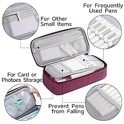 WEMATE Pencil Case, Large Storage Organizer for