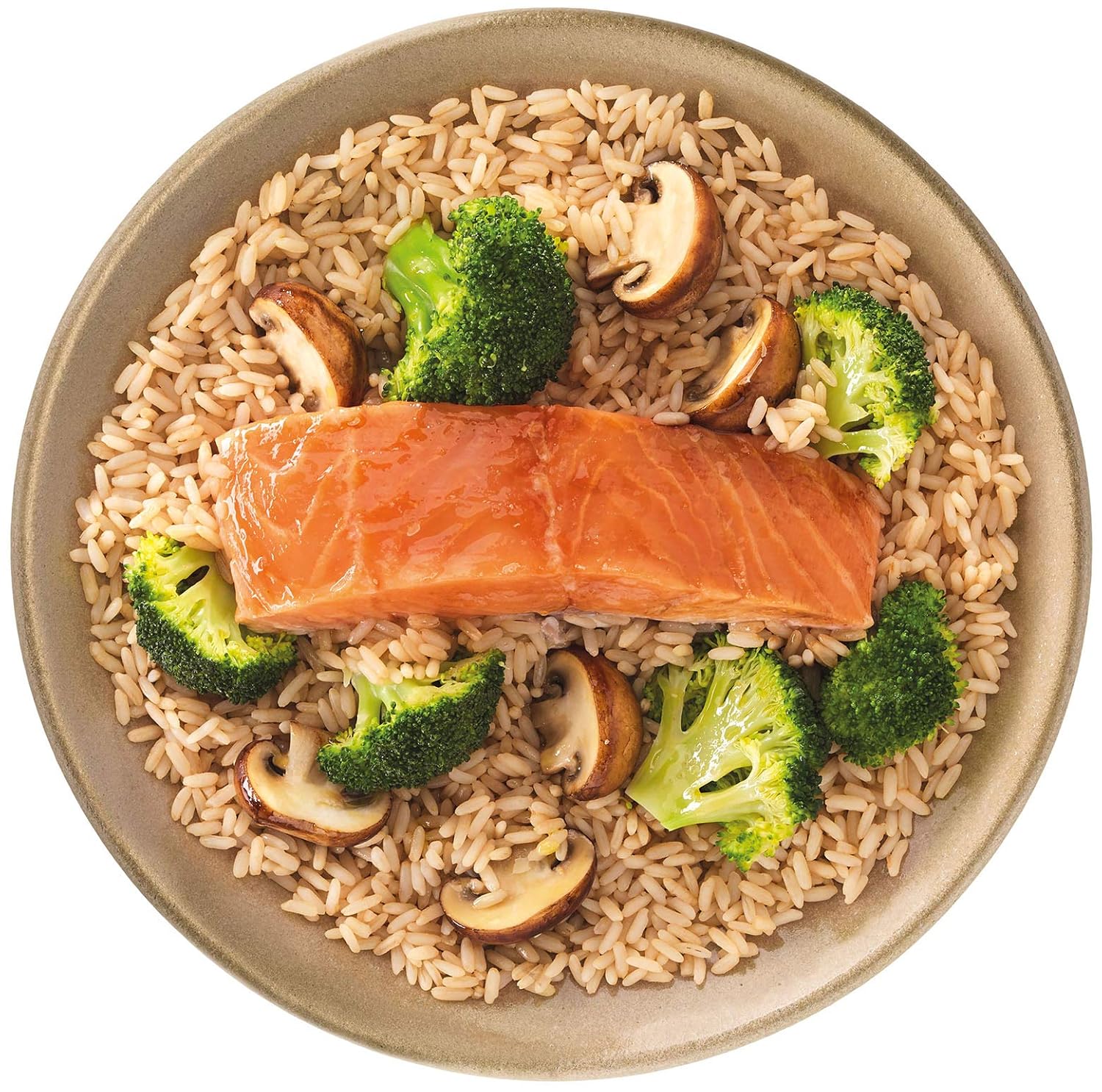 La Sirena Arroz Oriental Con Salmón, Brócoli Y Setas 400 g: Amazon ...