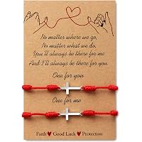Adjustable Braided Rope Bracelet With Sideways Cross Charm - Gold/Silver Stainless Steel Faith Jewelry For Men & Women - View #12