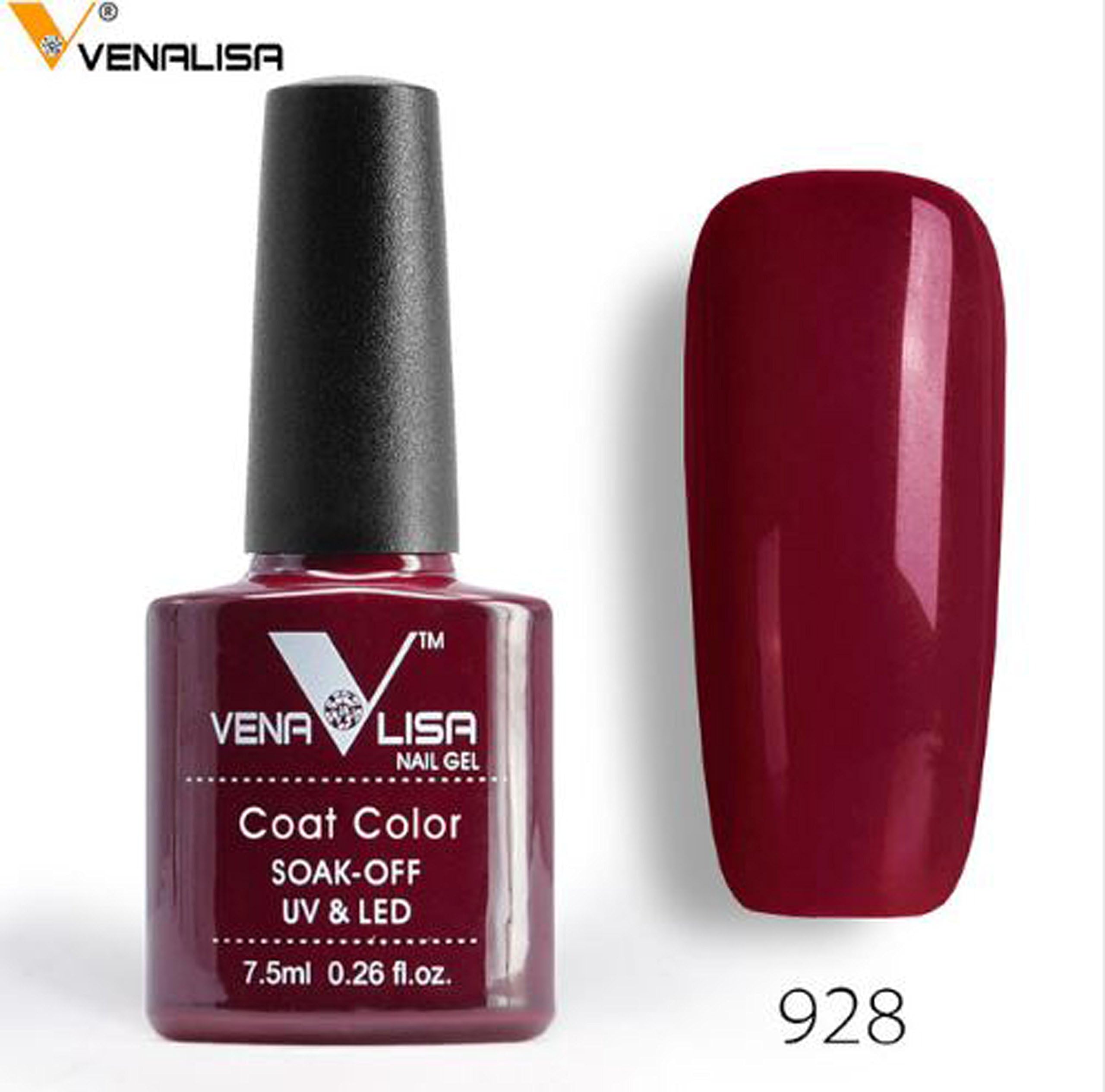 CANNI Nail Gel Polish High Quality Nail Art Salon Tips 60 Hot Sale Color 7.5ml VENALISA Soak off Organic UV LED Nail Gel Varnish (928)