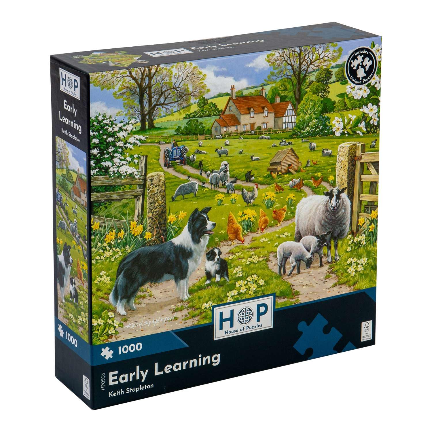The House of Puzzles - Early Learning Jigsaw - 1000 Piece Jigsaws For Adults, Artist Illustrated, Scenic Landscape, Deluxe Puzzle Gifts