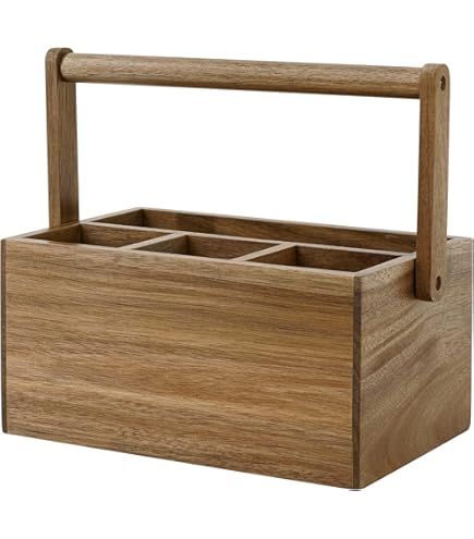 The Tin Box Company Large Utensil Caddy – Corona 2023 Blue, Metal, Holds Kitchen Tools