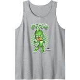 PJ Masks Gekko Comic Style Pose Panel Logo Tank Top