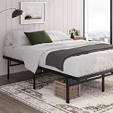 Zinus Justin 3ft Single Bed Frame 90 x 190 cm Black Steel Slats view 6