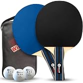 JP WinLook Ping Pong Paddles Sets - Portable Table Tennis Paddle Set with Ping Pong Paddles Professional Case &amp; Ping Pong Balls - Premium Table Tennis Racket Player Set for Indoor &amp; Outdoor Games