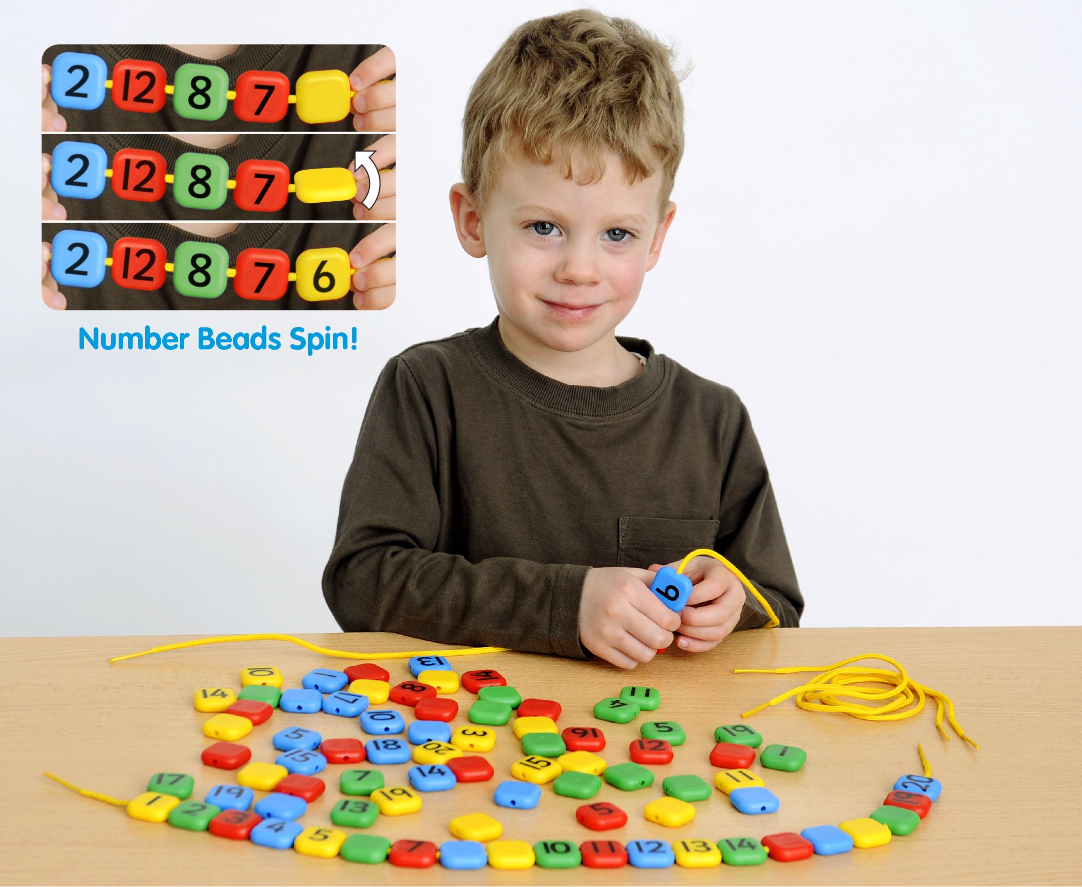 Educational Advantage EA-8 1-20 Lacing Number Bead