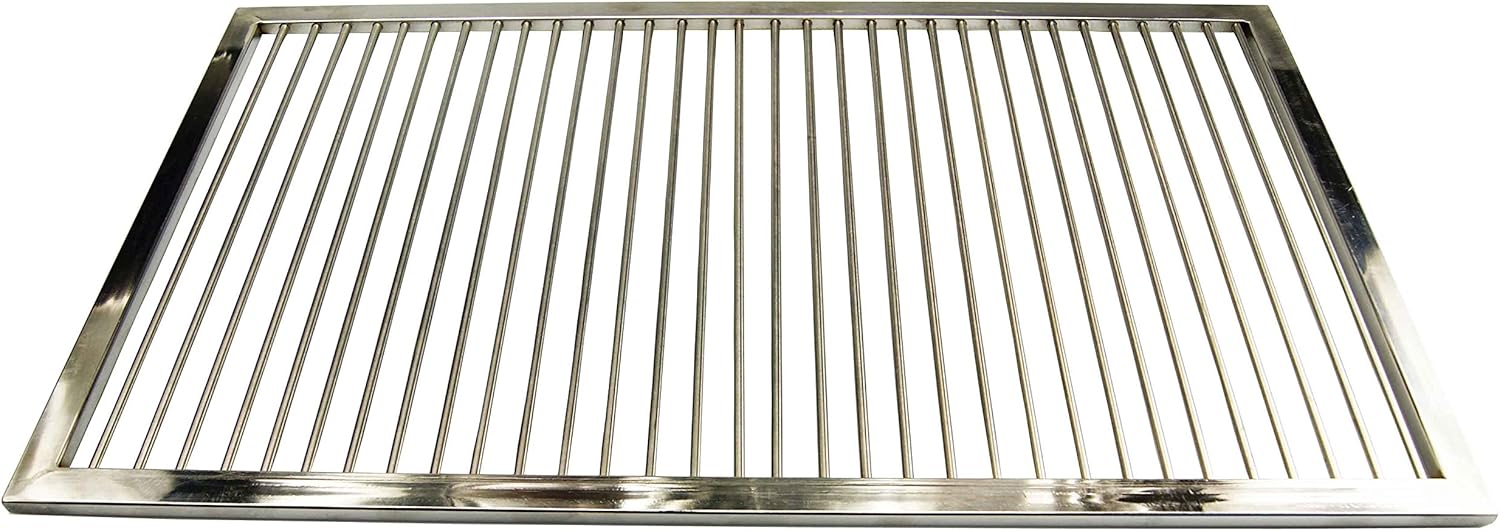 Griglia in acciaio inox, su misurada 1 a 180 cm, antiruggine, per barbecue, grill a gas, camino