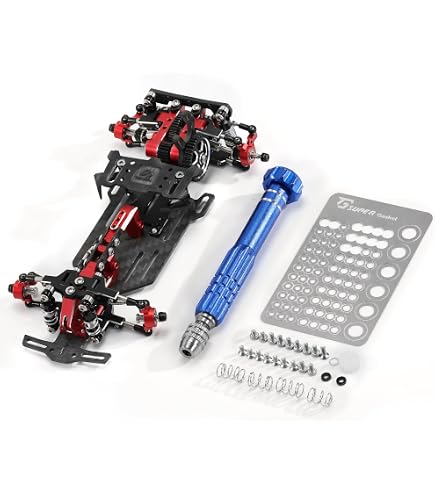 Amazon.com: TT-01 CNC Aluminum Carbon Fiber Frame Chassis Upgrade