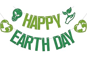 SJcysrilla Happy Earth Day Banner Happy Earth Day Decorations Environmental Protection Themed Baby Shower Party Supplies Gree