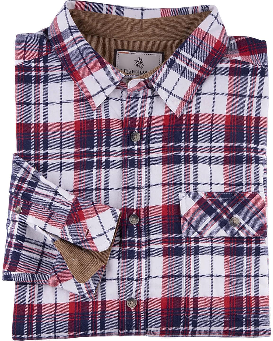 Legendary Whitetails Men's Buck Camp Flannel Shirt: Clothing