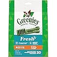 Greenies Petite Natural Dental Care Dog Treats Fresh Flavor, 12 oz. Pouch (20 Treats)