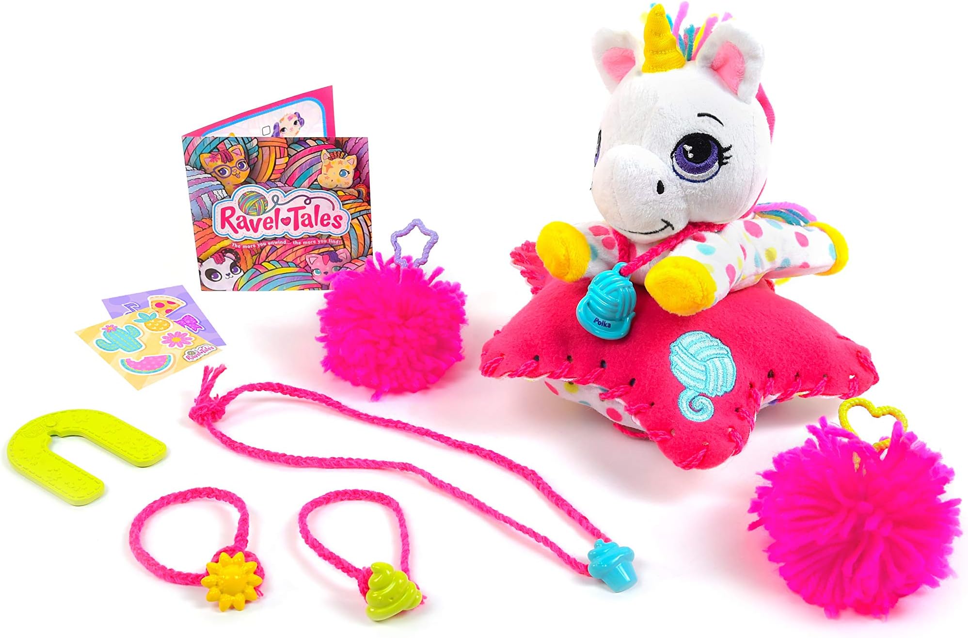 Ravel Tales DIY Collectible Plush Toy – Stuffed Animal Pet for Kids | Fun Surprise Crafts and Activities | Unravel Yarn to Find Collectible Plush and Craft Activities - Sunny Days Entertainment