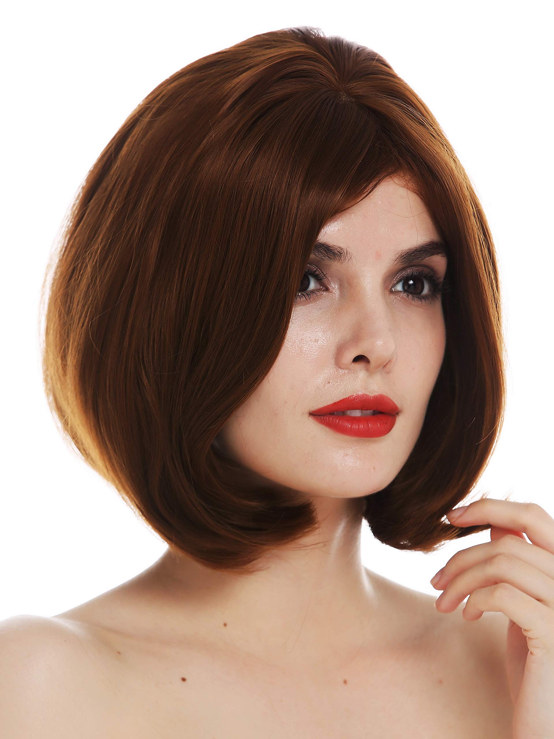 WIG ME UP - TYS-052A-12 wig women's wig short bob long bob parting sleek brown
