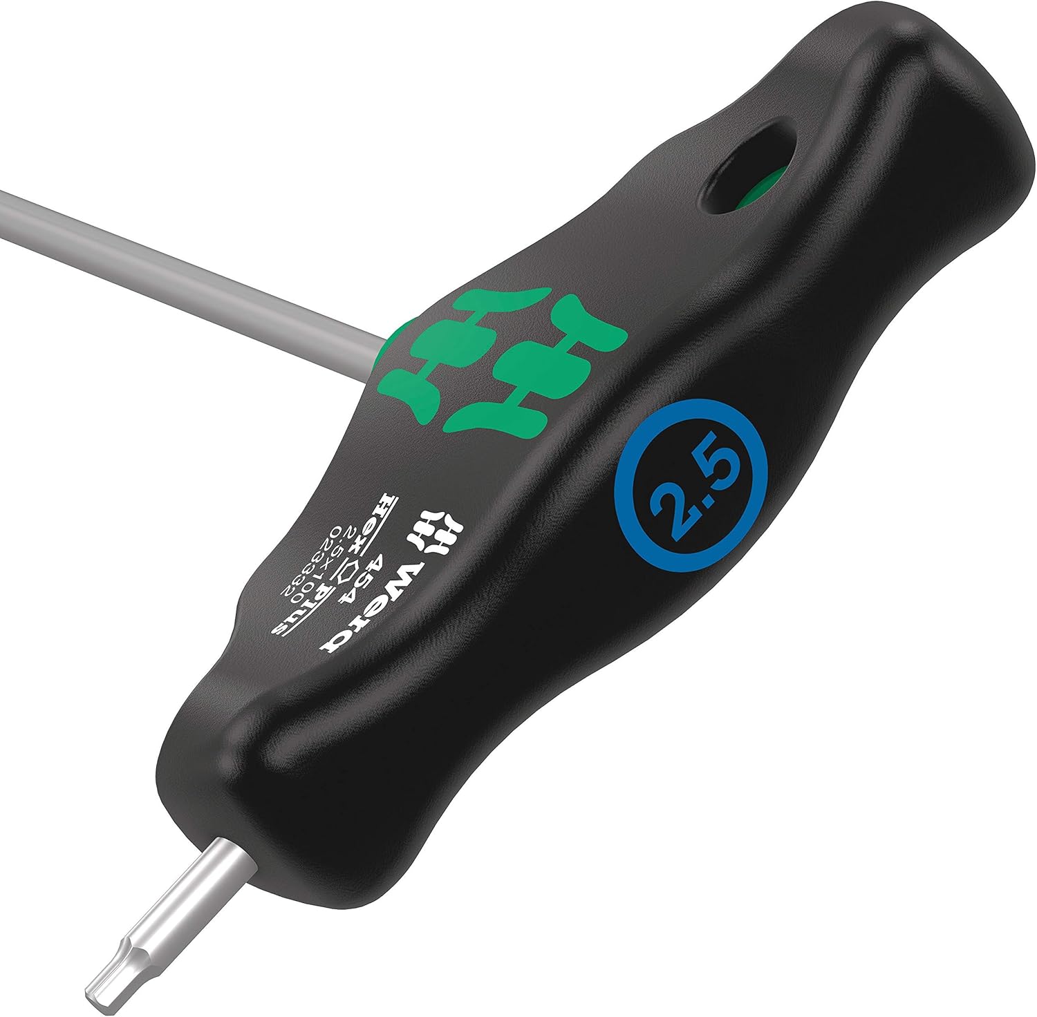 Wera 05023332001 454 T-Handle Hexagon Screwdriver Hex-Plus 2,5 x 100 mm, Multicolor, 2.5mm - Image 4