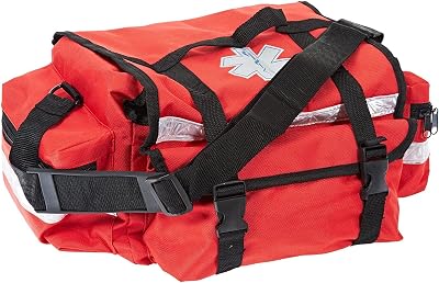 Ezy-Aid Red Emergency Paramedic Trauma Bag - Empty or Refill Contents