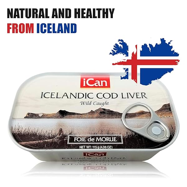 ICELANDIC COD LIVER WILD CAUGHT (FOIE DE MORUE) 4OZ. (PACK OF 12 CANS)