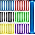 120 Pcs Thunder Sticks Thicken Cheering Sticks Inflatable Football Game Noise Makers for Sporting Events Cheerleading Boom Spirit Sticks Bulk Cheer Stuff for Basketball Team, 6 Colors