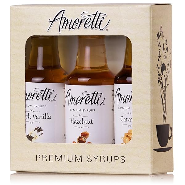 AMORETTI PREMIUM CLASSIC SYRUPS 50ML 3 PACK (FRENCH...
