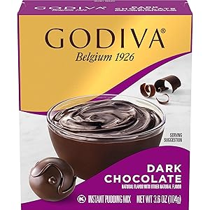 Godiva Dark Chocolate Instant Pudding Mix (3.7 oz Boxes, Pack of 14)