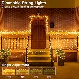 Ollny Christmas Tree Lights Outdoor 80m 800 LED Warm White IP44 Remote view 7