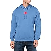 HUGO Men's Regular Fit Square Logo Jersey Hooded Sweatshirt