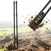 LLARGUEST Post Hole Digger for Gardening, 54 Inch Heavy Duty Metal Hole Digger Tool for Digging,Black Manual Tool for Transplanting, Camping,