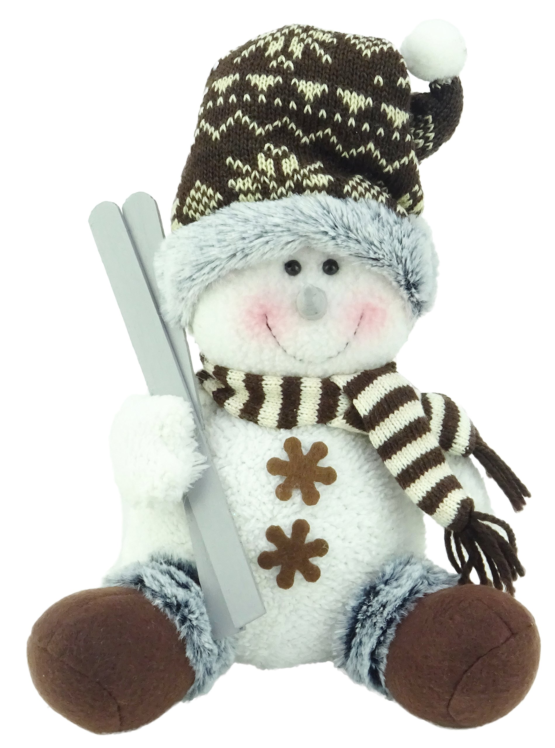 Christmas Concepts® 225mm (9") Snowman Winter Wonderland Christmas Decorations (9", Sitting Santa Hat)