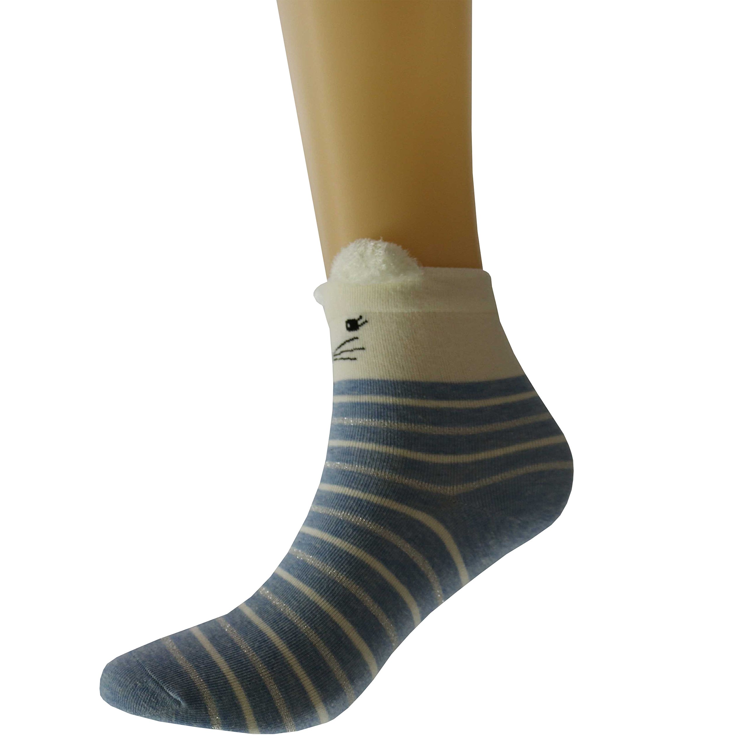 Lomon Women Cute Animal Socks Casual Crew Socks 4 Pairs (SET1) free size