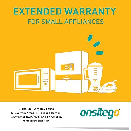 Onsitego 2 Years Extended Warranty for Small Appliances (Rs.0 to 5000) (Email Delivery - No