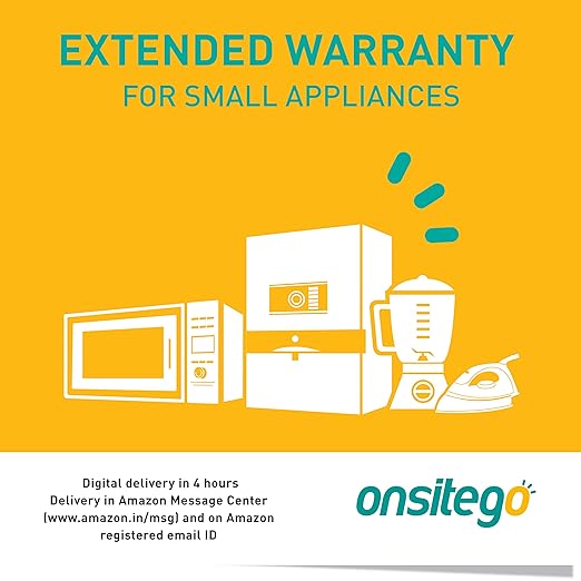 Onsitego 2 Years Extended Warranty for Small Appliances (Rs.0 to 5000) (Email Delivery - No