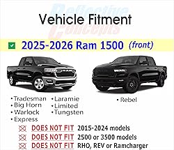 RAM Grille Emblem Overlay Decal Stickers 2025-2026