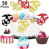 Morndew 24 Pcs United States Marine Corps Themed Cupcake Toppers