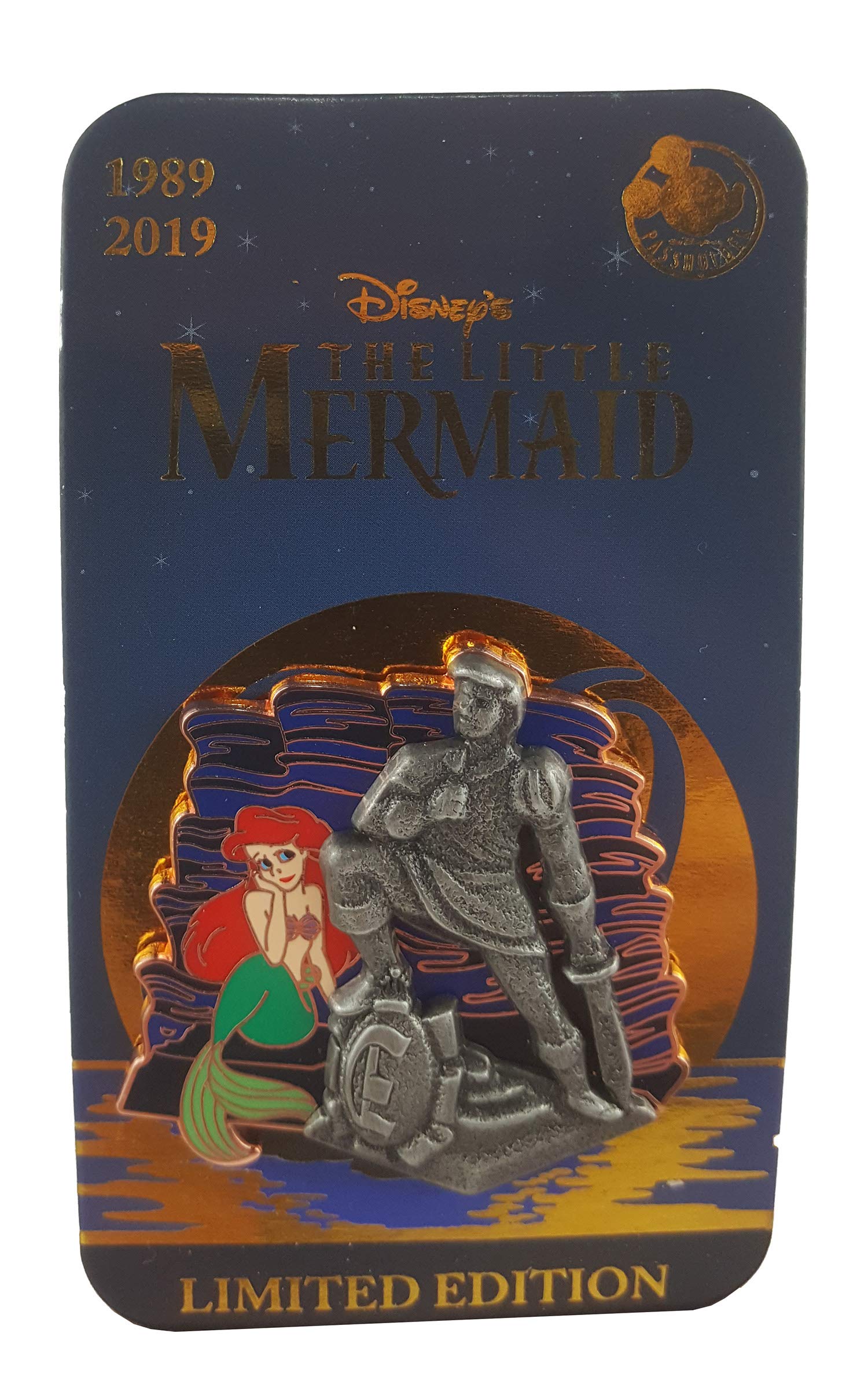 Disney Pin The Little Mermaid 30th Anniversary Passholder Ariel Prince ...