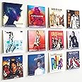 upsimples 12 Pack Vinyl Wall Mount Shelves, 12" Album Record for Storage & Display, Clear Acrylic Floating Shelf for Kids Bookshelf, Magazine Rack, Picture Ledge