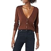 Amazon Essentials Women's Lightweight V-Neck Cardigan Sweater (Available in Plus Size)