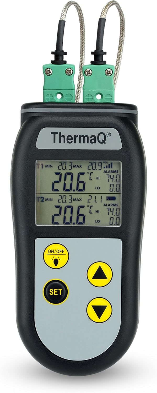 ETI ThermaQ Two Channel thermocouple Thermometer kit Amazon.co.uk