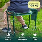 Green Haven Garden Kneeler Seat with Handles & Tool Bag view 6