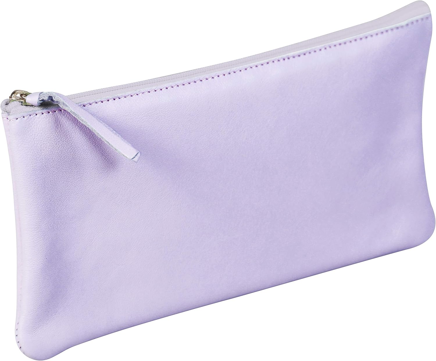Clairefontaine Coloured Leather Flat Pencil Case Lilac Amazon.ae