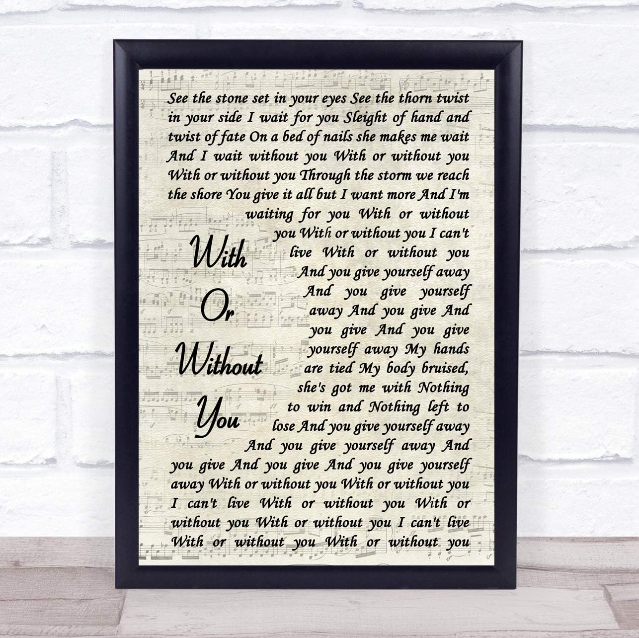 U2 With Or Without You Paroles Traduction