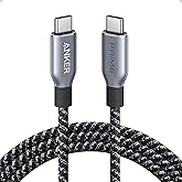 Anker Prime USB C to USB C Cable, 240W Fast Charging Cord, Upcycled-Braided Nylon with 100-Year Bend Durability for iPhone 17