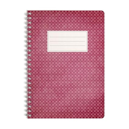 WIREBOOKS Notizbuch | Notizblock | Notizheft | Spiralblock 5009 DIN A5 120 Seiten 100g Papier blanko