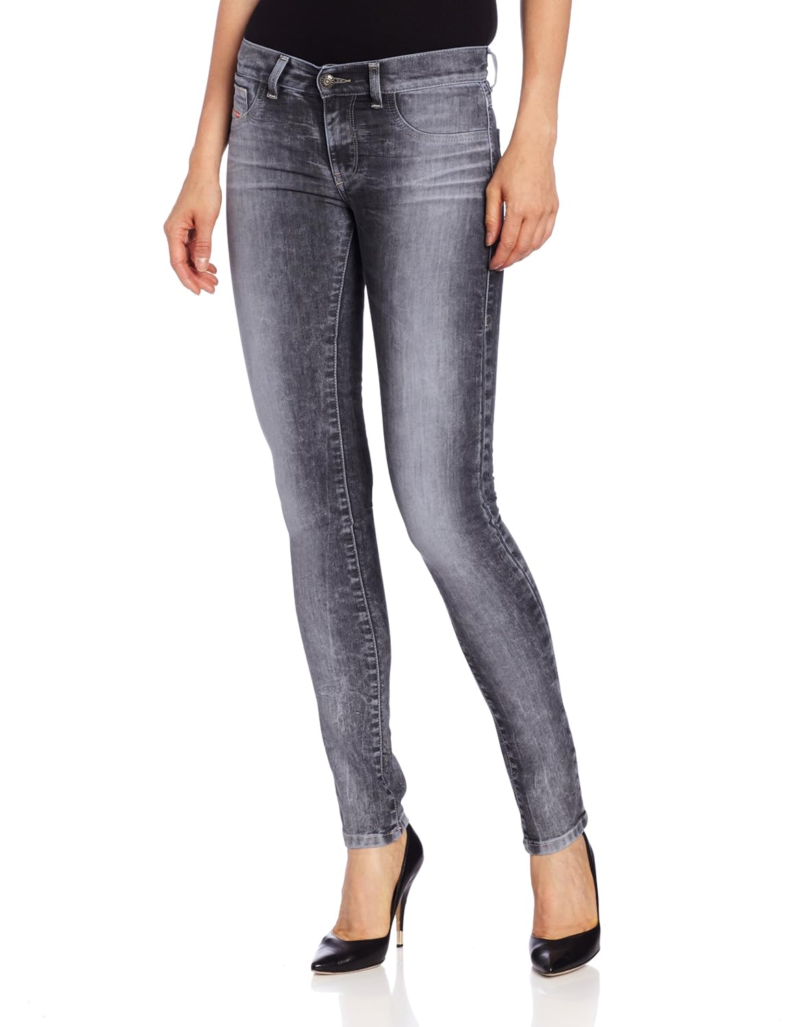 diesel livier super slim jegging low waist