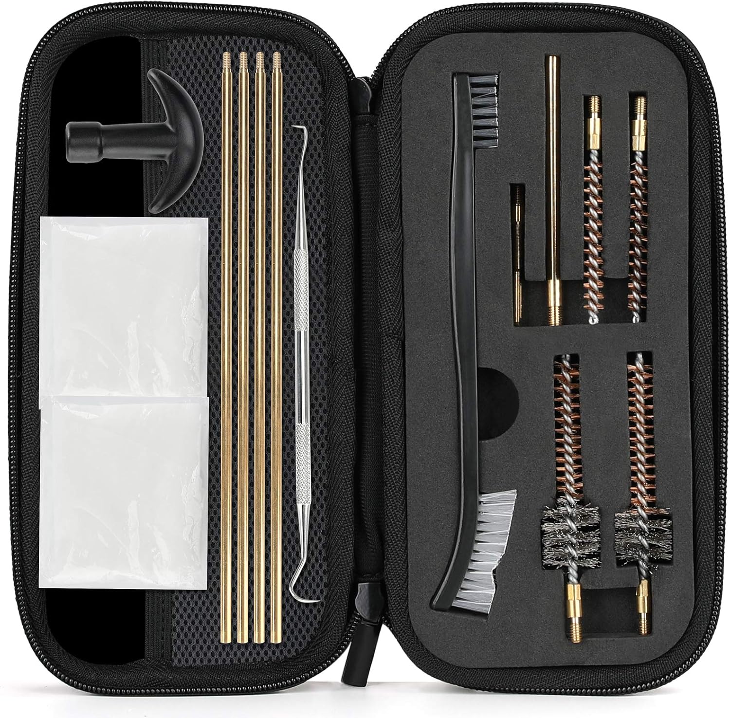 ProCase Gun Cleaning Kit for .223/5.56 Rifle with Bore Chamber Brushes