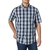 Wrangler Authentics Men's Short Sleeve Classic Plaid Shirt
