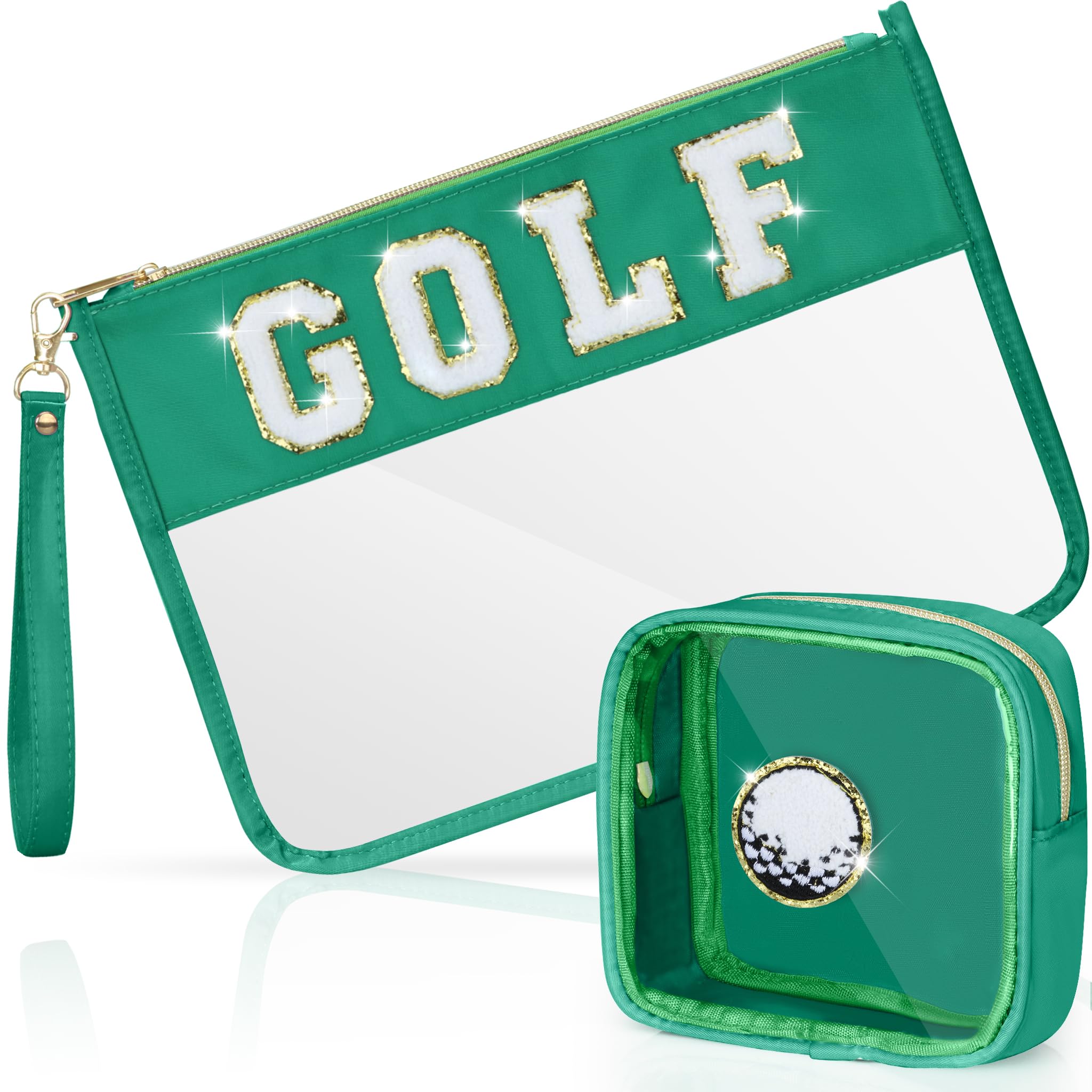 BuyCard 2 Pcs Golf Gifts Cosmetic Makeup Bag with