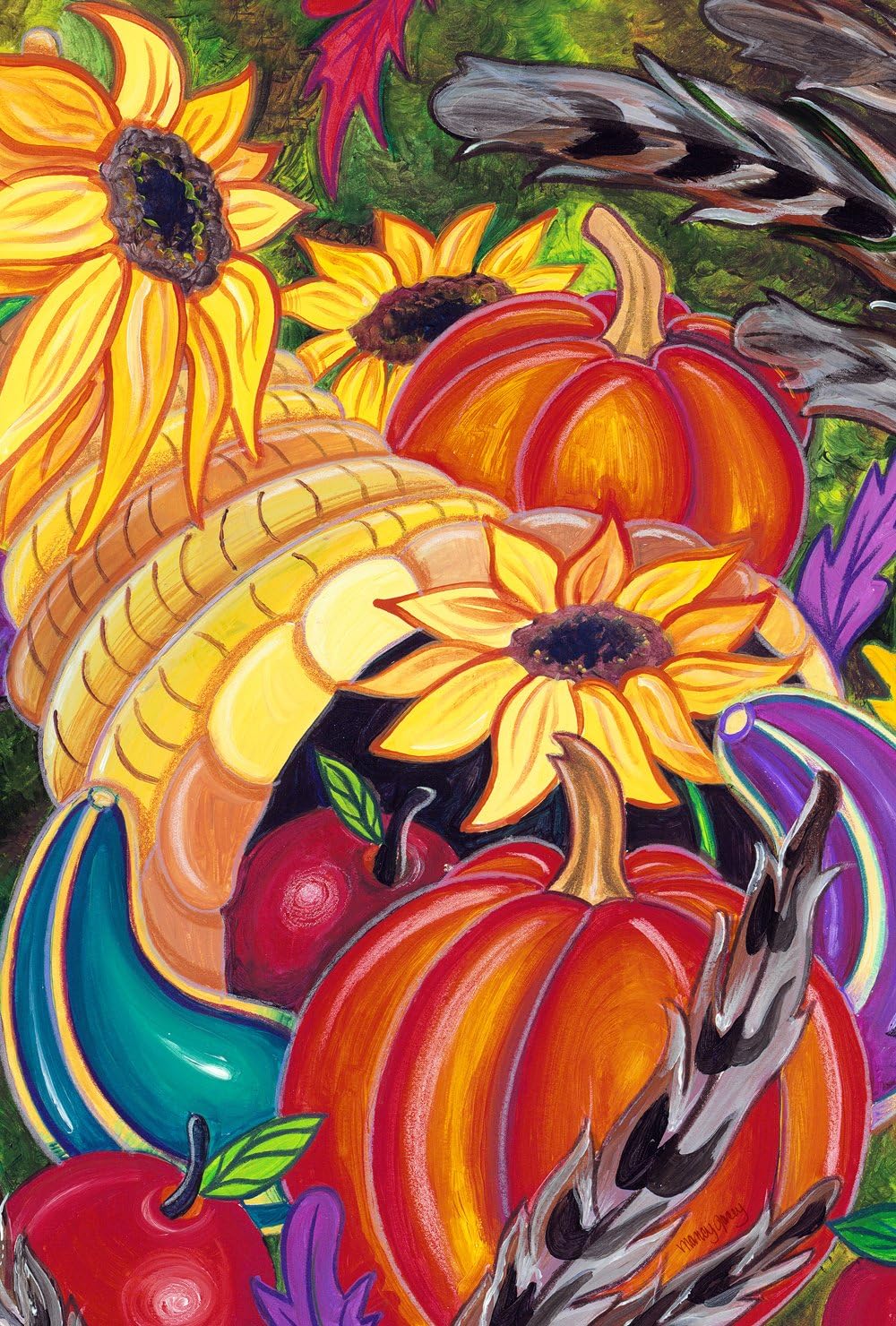 Best Fall Puppy Garden Flag